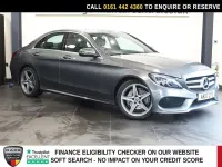 Used Mercedes C220 AMG line 170 HP (125 kW) 2017 Grey Sedan