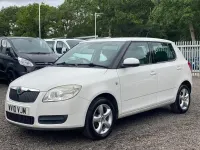 Used Skoda Fabia 86 HP (63 kW) 2010 White Hatchback