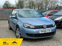 Used VW Golf VI SE 105 HP (77 kW) 2009 Blue Hatchback