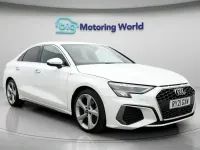 Used Audi A3 S-Line 110 HP (80 kW) 2021 White Sedan