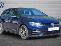 Used VW Golf VII R-line 150 HP (110 kW) 2019 Blue Hatchback