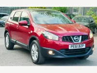 Used Nissan Qashqai +2 Acenta 117 HP (86 kW) 2011 Red SUV