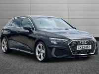Used Audi A3 S-Line 110 HP (80 kW) 2023 Black Sedan