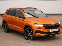 Used Skoda Karoq SportLine 150 HP (110 kW) 2023 Orange SUV