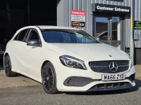 Used Mercedes A200 AMG Line Premium 136 HP (100 kW) 2016 White Hatchback