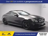 Used Mercedes E220 AMG line 2018 Black Coupe