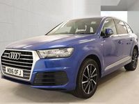 Begagnad Audi Q7 S-Line 218 HK (160 kW) 2016 Blå SUV
