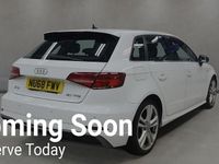 Used Audi A3 Sportback S-Line 116 HP (85 kW) 2018 White Hatchback