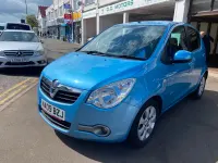Used Vauxhall Agila Design Edition 85 HP (62 kW) 2009 Blue MPV