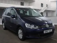 Begagnad VW Sharan SE 177 HK (130 kW) 2017 Blå Minibuss