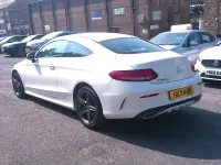 Used Mercedes C220 AMG line 170 HP (125 kW) 2017 White Coupe