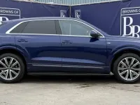 Used Audi Q8 S-Line 340 HP (250 kW) 2020 Blue SUV