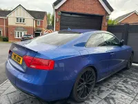 Used Audi A5 Black Edition 177 HP (130 kW) 2015 Blue Coupe