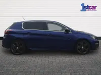 Used Peugeot 308 GT-line 130 HP (95 kW) 2019 Blue Hatchback