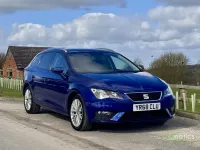 Begagnad Seat Leon ST SE Dynamic 115 HK (84 kW) 2018 Blå Kombi