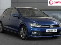 Used VW Polo R-line 116 HP (85 kW) 2019 Blue Hatchback