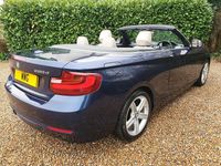 Used BMW 220 Sport Line 2015 Blue Cabriolet