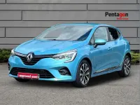 Begagnad Renault Clio V Iconic 99 HK (72 kW) 2020 Blå Halvkombi