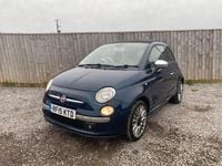 Used Fiat 500C Lounge 85 HP (62 kW) 2015 Blue Cabriolet