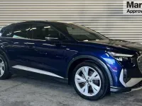 Used Audi Q4 e-tron S-Line 125 kW (170 HP) 2021 Blue SUV