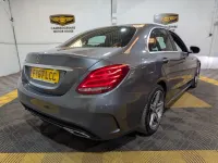 Usado Mercedes C220 AMG line 170 HP (125 kW) 2017 Cinzento Sedan