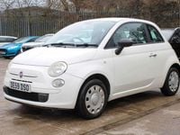 Used Fiat 500 Pop 69 HP (50 kW) 2009 White Cabriolet
