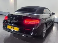 Used Mercedes C300 AMG line 245 HP (180 kW) 2017 Black Cabriolet