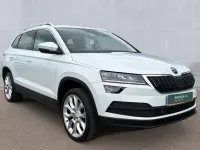 Used Skoda Karoq 150 HP (110 kW) 2018 Moon white SUV