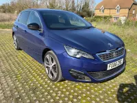 Used Peugeot 308 GT-line 130 HP (95 kW) 2016 Blue Hatchback