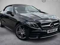 Used Mercedes E220 AMG line 194 HP (142 kW) 2019 Black Cabriolet