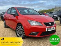 Begagnad Seat Ibiza CONNECT 90 HK (66 kW) 2016 Röd Halvkombi
