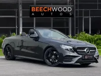 Used Mercedes E300 AMG line 245 HP (180 kW) 2018 Black Cabriolet