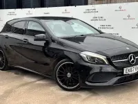 Used Mercedes A200 AMG Line Premium 136 HP (100 kW) 2017 Black Hatchback