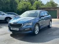 Used Skoda Scala SE L 110 HP (80 kW) 2022 Blue Hatchback