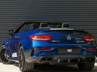 Used Mercedes C63S AMG Premium 510 HP (375 kW) 2018 Blue Cabriolet