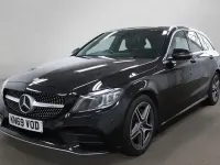 Used Mercedes C220 AMG line 194 HP (142 kW) 2020 Black Estate