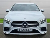 Used Mercedes A250 AMG line 218 HP (160 kW) 2020 White Hatchback