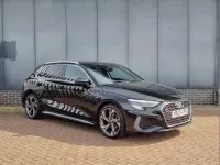 Begagnad Audi A3 S-Line 190 HK (139 kW) 2023 Svart Sedan