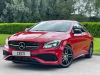 Used Mercedes CLA220 AMG line 2017 Red Coupe
