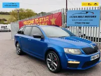 Used Skoda Octavia vRS 184 HP (135 kW) 2014 Blue Hatchback