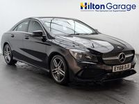 Used Mercedes CLA180 AMG line 122 HP (89 kW) 2019 Black Sedan