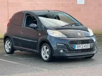 Używany Peugeot 107 Allure 68 KM (50 kW) 2013 Czarny Hatchback