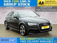 Used Audi A3 S-Line 190 HP (139 kW) 2017 Black Hatchback