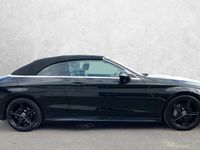 Used Mercedes C220 AMG line 170 HP (125 kW) 2017 Black Cabriolet