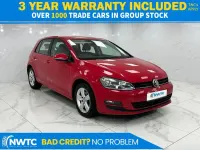 Used VW Golf VII Match 105 HP (77 kW) 2014 Red Hatchback