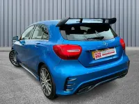 Used Mercedes A180 AMG line 109 HP (80 kW) 2016 Blue Hatchback