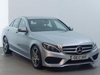 Used Mercedes C220 AMG line 170 HP (125 kW) 2017 Silver Sedan