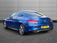 Used Mercedes C200 AMG line 180 HP (132 kW) 2023 Blue Coupe
