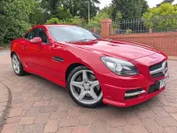 Used Mercedes SLK250 AMG 204 HP (150 kW) 2012 Mars red Cabriolet