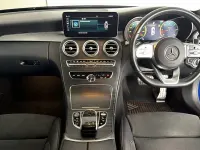 Used Mercedes C300 AMG line 245 HP (180 kW) 2019 Blue Coupe